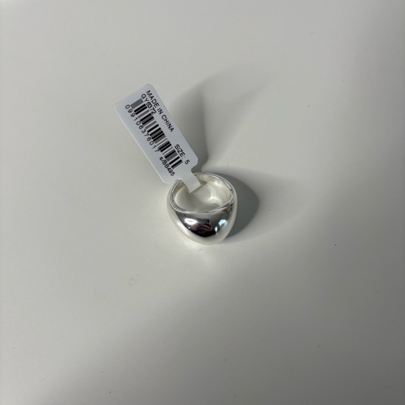 NWT J. Crew Sculptural Orb Ring Silver - Picture 2 of 4